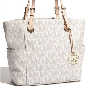 White MK purse